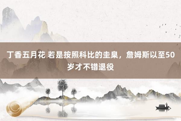 丁香五月花 若是按照科比的圭臬，詹姆斯以至50岁才不错退役