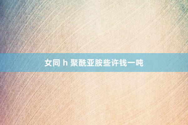 女同 h 聚酰亚胺些许钱一吨