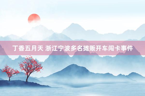 丁香五月天 浙江宁波多名摊贩开车闯卡事件