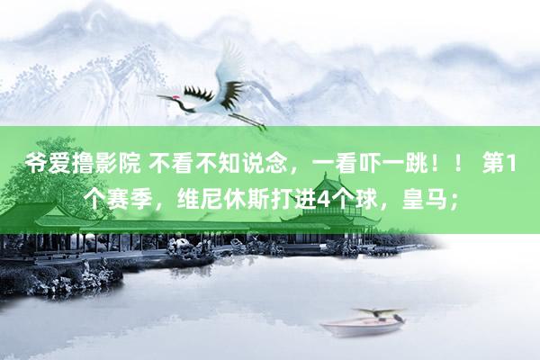 爷爱撸影院 不看不知说念，一看吓一跳！！ 第1个赛季，维尼休斯打进4个球，皇马；