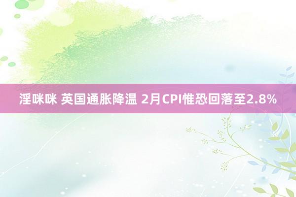 淫咪咪 英国通胀降温 2月CPI惟恐回落至2.8%