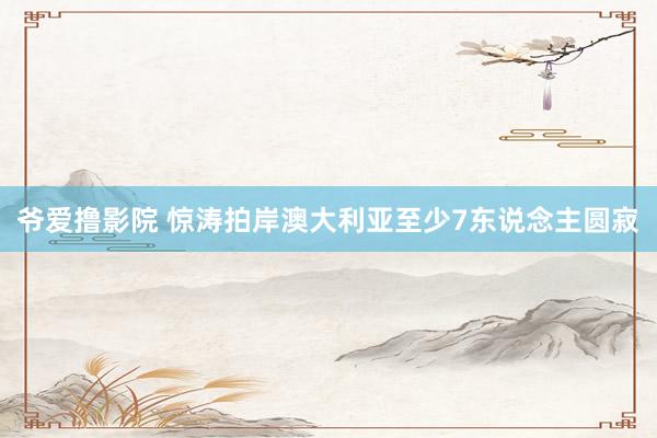 爷爱撸影院 惊涛拍岸　澳大利亚至少7东说念主圆寂