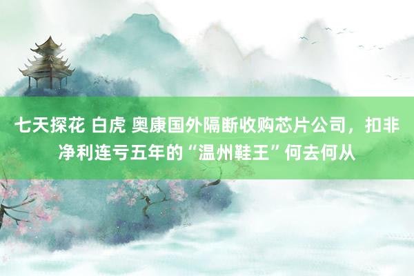 七天探花 白虎 奥康国外隔断收购芯片公司，扣非净利连亏五年的“温州鞋王”何去何从