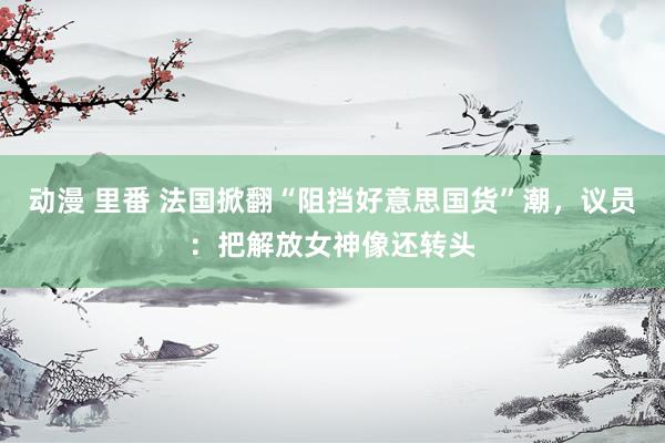 动漫 里番 法国掀翻“阻挡好意思国货”潮，议员：把解放女神像还转头