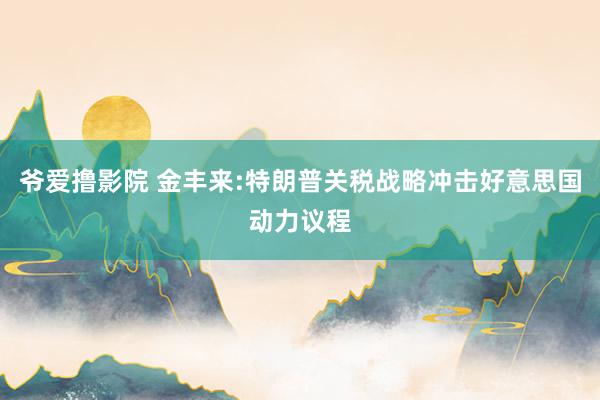 爷爱撸影院 金丰来:特朗普关税战略冲击好意思国动力议程
