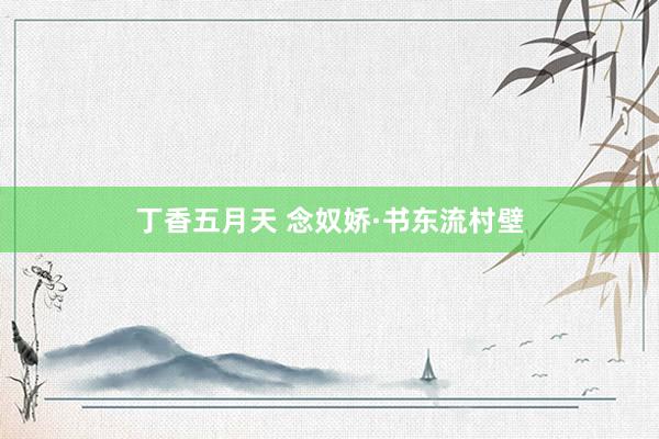 丁香五月天 念奴娇·书东流村壁