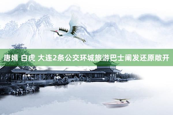 唐嫣 白虎 大连2条公交环城旅游巴士阐发还原敞开